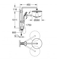 COLUMNA DUCHA EUPHORIA SYSTEM GROHE